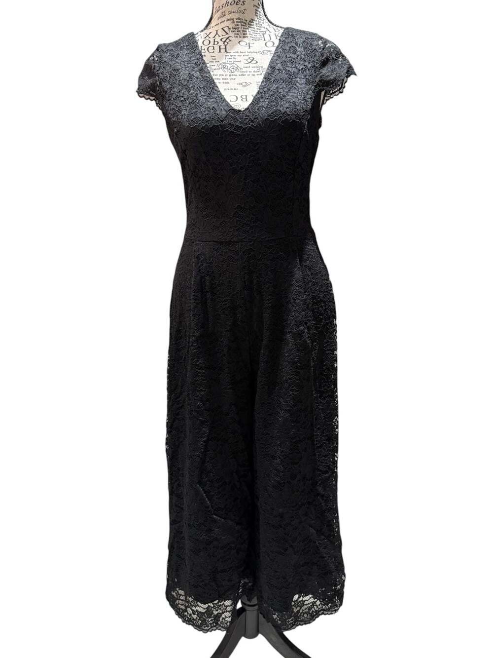 NWT Fraiche by J Black Lace Jumpsuit – Size Medium